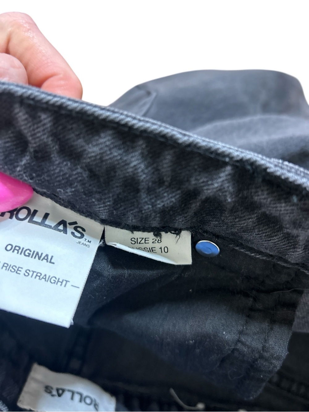 ROLLAs High Rise Straight Jeans- Size 28 - Picture 9 of 12